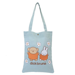Japan Miffy Canvas Tote Bag - Boris & Miffy : Pale Blue