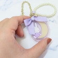 Japan Miffy Pearl Mascot Bag Charm Acrylic Keychain - Miffy : Dreamy Night Purple Ribbon - 2