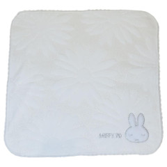 Japan Miffy Embroidered Mini Towel Handkerchief - Miffy : 70th Anniversary Relax