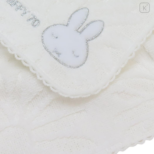 Japan Miffy Embroidered Mini Towel Handkerchief - Miffy : 70th Anniversary Relax - 2