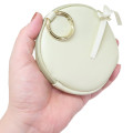 Japan Miffy Mini Pouch with Carabiner - Miffy : Dreamy Night Beige Ribbon - 2