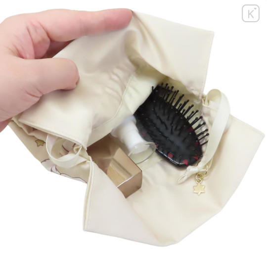 Japan Miffy Drawstring Bag - Miffy : Dreamy Night Beige Ribbon - 3