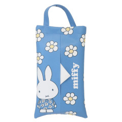Japan Miffy Car Tissue Holder - Miffy : Blue Flower Dress