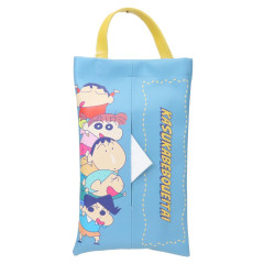 Japan Crayon Shin-chan Car Tissue Holder - Friends Blue