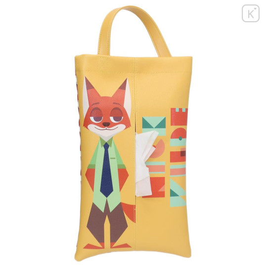 Japan Disney Car Tissue Holder - Zootopia : Yellow - 1