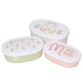 Japan Miffy Nesting Food Storage Container Set - Miffy : Flower Life - 1