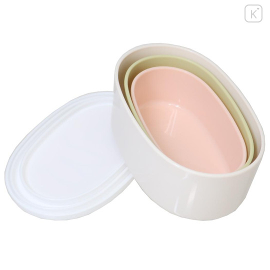 Japan Miffy Nesting Food Storage Container Set - Miffy : Flower Life - 2