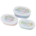 Japan San-X Nesting Food Storage Container Set - Sumikko Gurashi : Shirokuma Hometown - 1