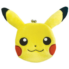 Japan Pokemon Gamaguchi Mascot Coin Case - Pikachu : Face Smile