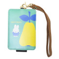 Japan Miffy Pass Case Card Holder - Miffy : Fruits Pear Green - 1
