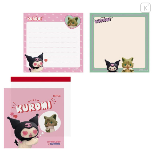 Japan Sanrio Square Memo - Kuromi : Netflix B - 1