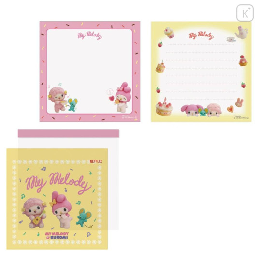 Japan Sanrio Square Memo - My Melody & My Sweet Piano : Netflix A - 1