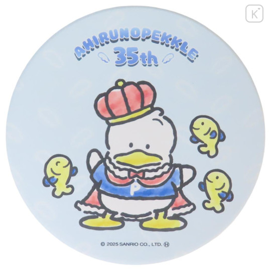 Japan Sanrio Water Absorbing Coaster - Pekkle : 35th Anniversary Blue - 1