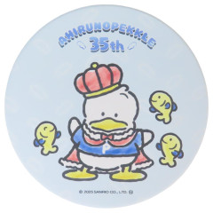 Japan Sanrio Water Absorbing Coaster - Pekkle : 35th Anniversary Blue