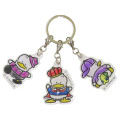 Japan Sanrio Acrylic Keychain 3 Charm - Pekkle : 35th Anniversary Crown - 1