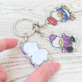 Japan Sanrio Acrylic Keychain 3 Charm - Pekkle : 35th Anniversary Crown - 2