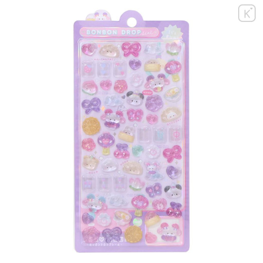 Japan Bonbon Drop Seal 3D Sticker - Purple Pink Animal - 1