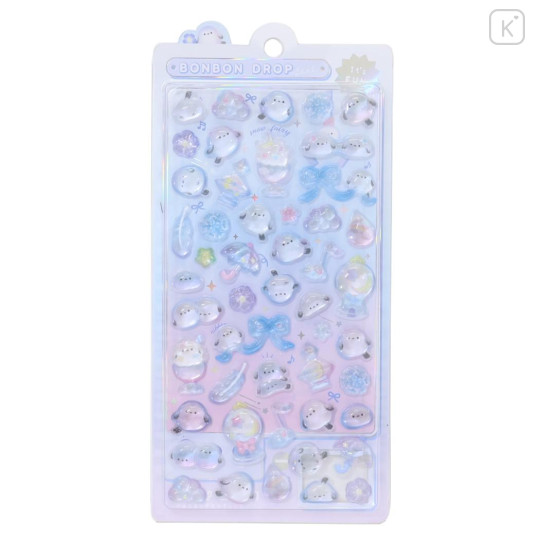 Japan Bonbon Drop Seal 3D Sticker - White Bird Shimaenaga - 1