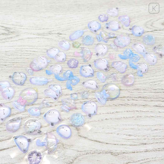 Japan Bonbon Drop Seal 3D Sticker - White Bird Shimaenaga - 2