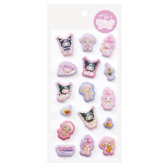 Japan Sanrio Puffy Sticker - Kuromi & My Melody & My Sweet Piano : Netflix A