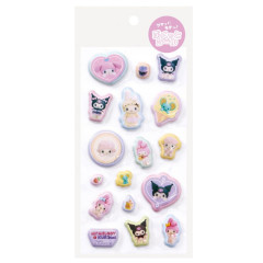 Japan Sanrio Puffy Sticker - Kuromi & My Melody & My Sweet Piano : Netflix B