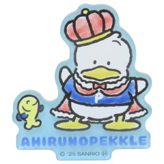 Japan Sanrio Acrylic Sticker - Pekkle : 35th Anniversary Crown