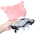 Japan Sanrio Plush Toy (S) - Kuromi : Pink Grey Grid Dress - 2