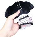 Japan Sanrio Mascot Holder - My Melody : Black Pink Grid Dress - 2