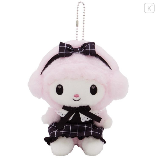 Japan Sanrio Mascot Holder - My Sweet Piano : Black Grid Dress - 1