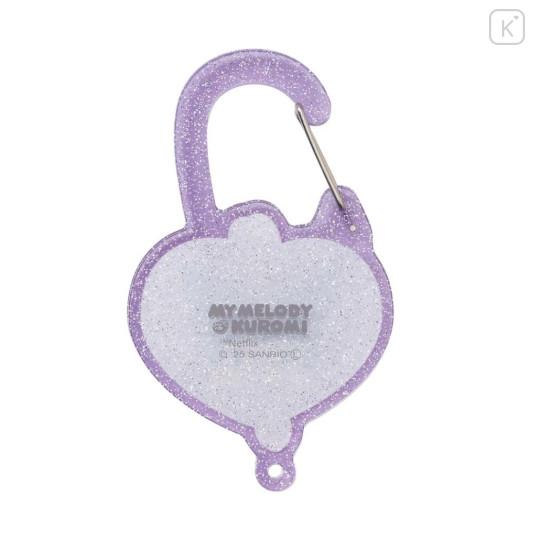 Japan Sanrio Acrylic Carabiner - Kuromi : Netflix Heart - 3