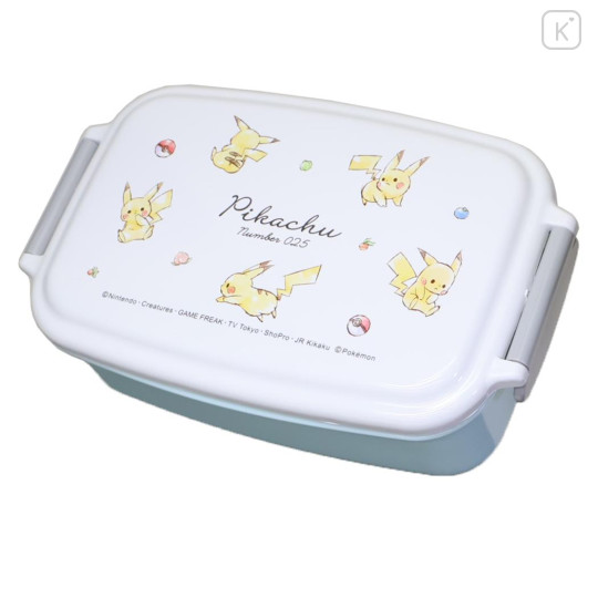 Japan Pokemon Bento Lunch Box 500ml - Pikachu : number 025 Grey - 1