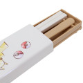 Japan Pokemon Chopsticks 18cm & Spoon with Case - Pikachu : number 025 Brown - 2