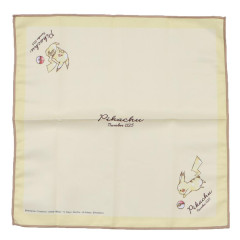 Japan Pokemon Bento Lunch Cloth - Pikachu : number 025 Light Yellow