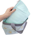 Japan Pokemon Tote Bag with Insulated Pouch - Pikachu : number 025 Light Turquoise - 3