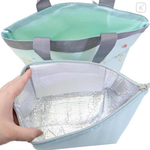 Japan Pokemon Tote Bag with Insulated Pouch - Pikachu : number 025 Light Turquoise - 4