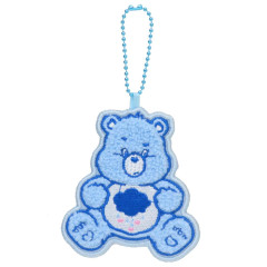 Japan Care Bears Embroidered Patch Mascot Bag Charm Keychain - Grumpy Bear