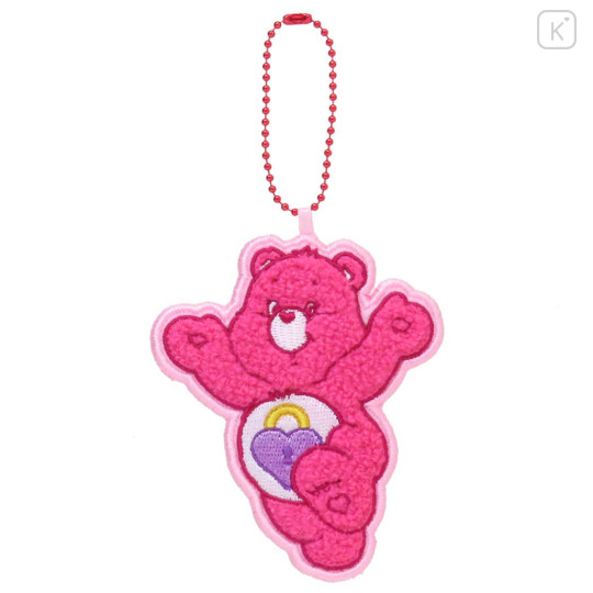 Japan Care Bears Embroidered Patch Mascot Bag Charm Keychain - Secret Bear - 1