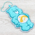 Japan Care Bears Embroidered Patch Mascot Bag Charm Keychain - Wish Bear - 3