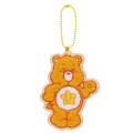 Japan Care Bears Embroidered Patch Mascot Bag Charm Keychain - Laugh-A-Lot Bear - 1