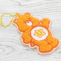 Japan Care Bears Embroidered Patch Mascot Bag Charm Keychain - Laugh-A-Lot Bear - 3