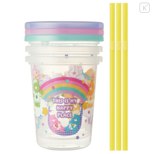 Japan Care Bears Straw Tumbler - Happy Place - 3