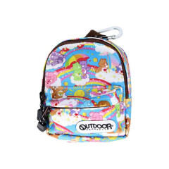 Japan Care Bears Outdoor Backpack Bag Pen Case - Rainbow Sky