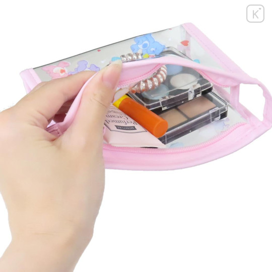 Japan Care Bears Clear Cosmetic Pouch - Pink - 3