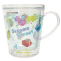 Japan Sesame Street Glitter Snow Globe Plastic Cup - Happy Face - 1