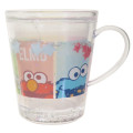 Japan Sesame Street Glitter Snow Globe Plastic Cup - Happy Characters - 1