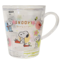 Japan Peanuts Glitter Snow Globe Plastic Cup - Snoopy : Cosplay