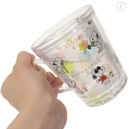 Japan Peanuts Glitter Snow Globe Plastic Cup - Snoopy : Cosplay - 2