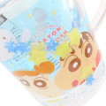 Japan Crayon Shin-chan Glitter Snow Globe Plastic Cup - Shinnosuke Nohara : Sister Blue - 3