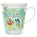 Japan Crayon Shin-chan Glitter Snow Globe Plastic Cup - Shinnosuke Nohara : Friends Green - 1