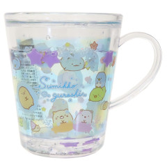 Japan San-X Glitter Snow Globe Plastic Cup - Sumikko Gurashi : Blue